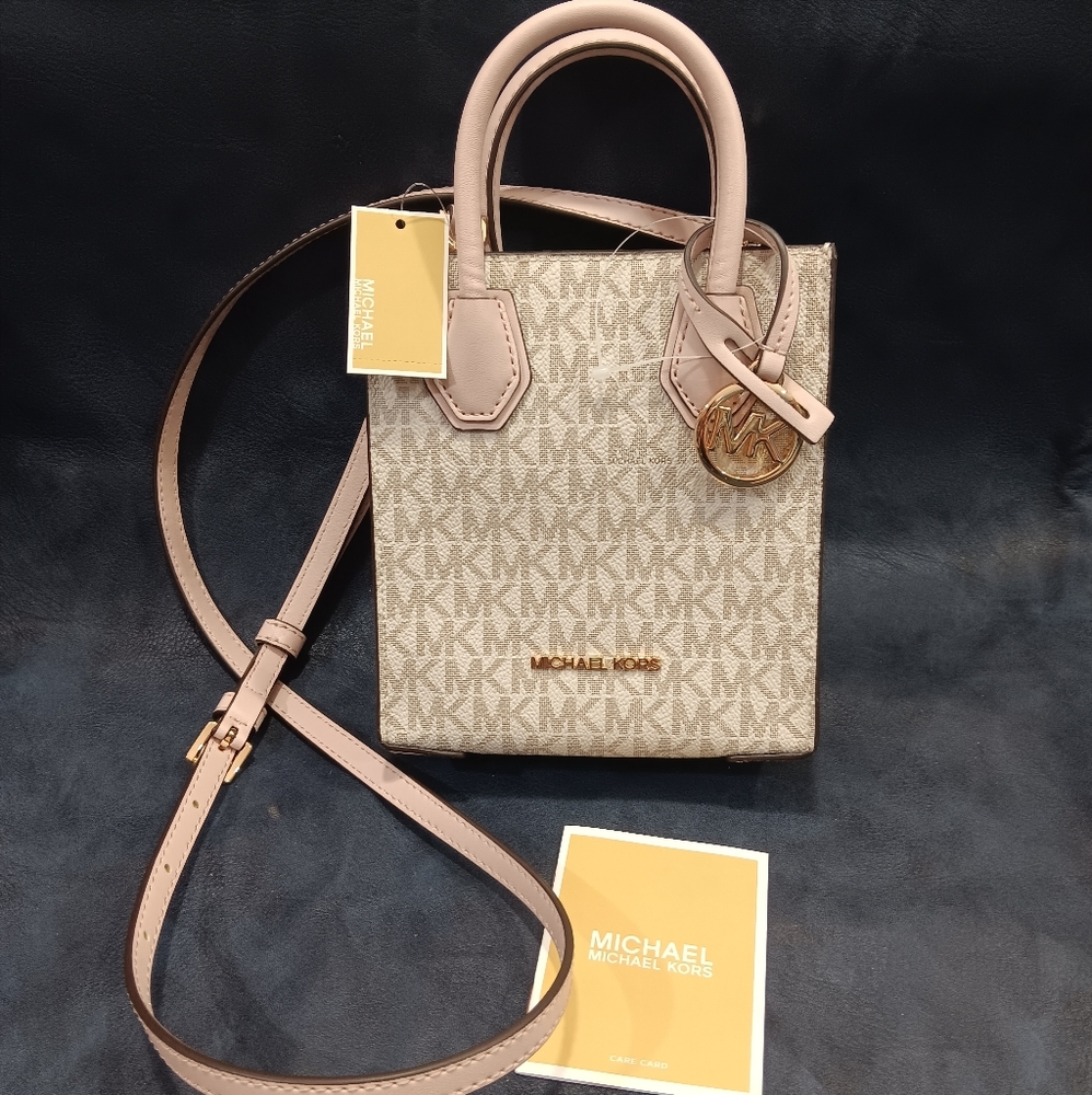 NWT Michael Kors Small Mercer Shopper Crossbody Bag